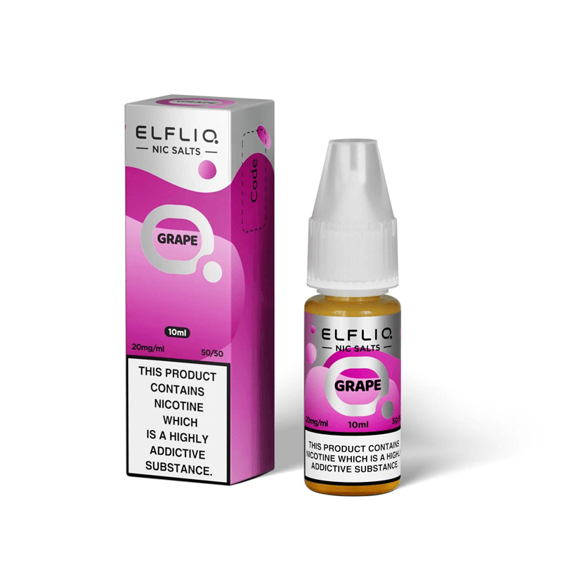 Grape Elfliq Elf Bar Nic Salt E-Liquid (10ml)