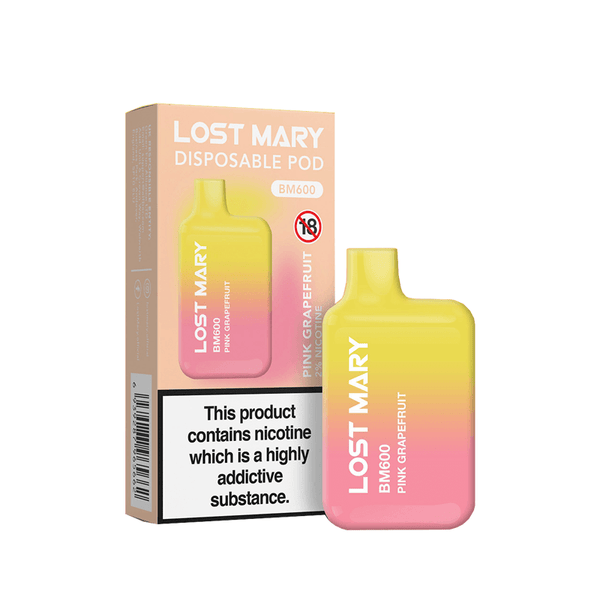 Pink Grapefruit Lost Mary BM600 Puff Disposable Vape