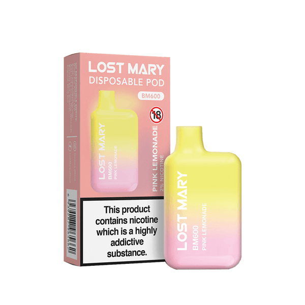Pink Lemonade Lost Mary BM600 Puff Disposable Vape