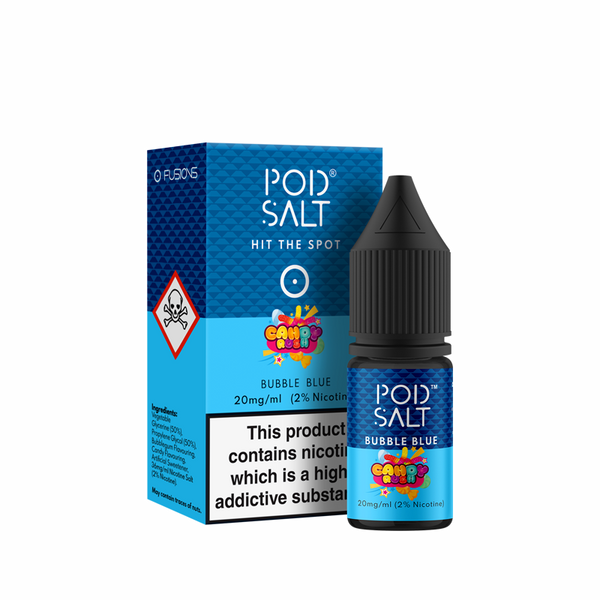 Pod Salt Bubble Blue Nic Salt E-Liquid (10ml) By Driplocker