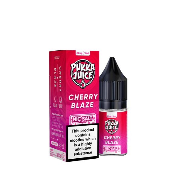 Pukka Juice Cherry Blaze Nic Salt E-Liquid (10ml) By Driplocker