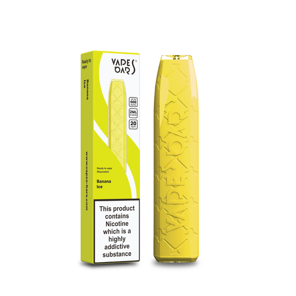 Vapes Bars 600 Puff Disposable Vape Device Banana Ice By Driplocker