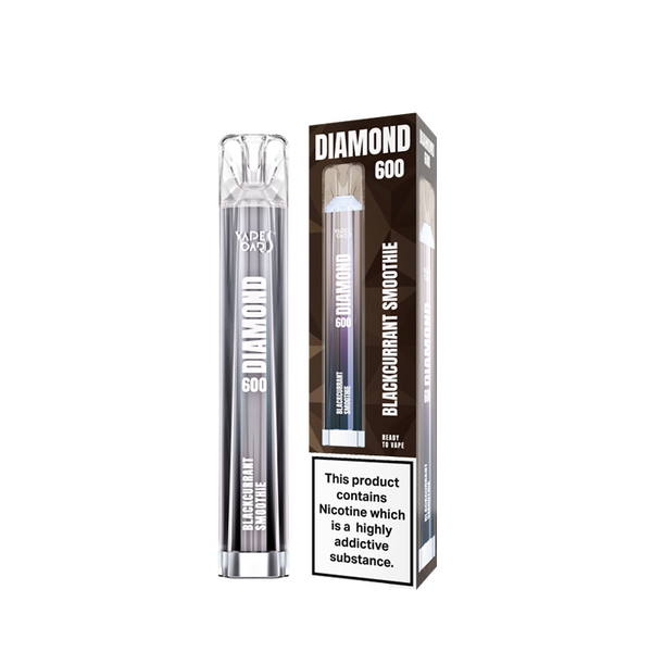 Vapes Bars Diamond 600 Puff Disposable Vape Device Balckcurrant by Driplocker