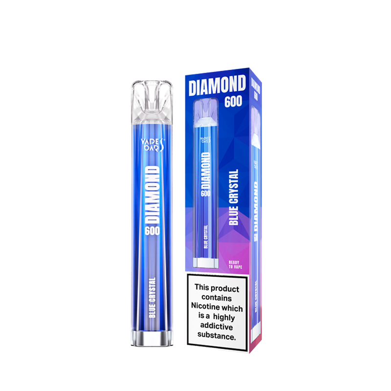 Vapes Bars Diamond 600 Puff Disposable Vape Device Blue Crystal  by Driplocker